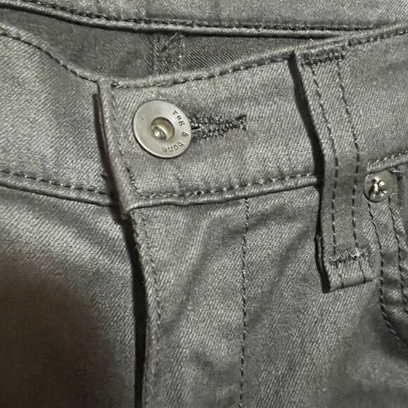 Rag & Bone Women's Black Moto Jeans Lamb Leather with Denim Skinny Jeans Size 26 - Picture 8 of 9